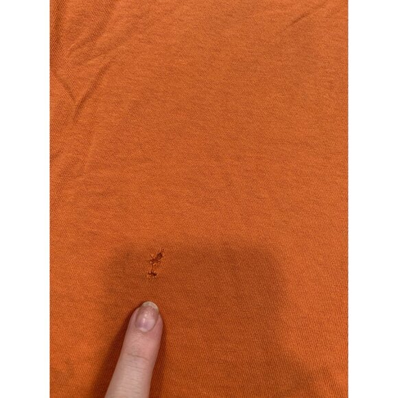 Harley-Davidson Orange Sleeveless Tee Men's Large "Life Begins When You Get One" - Picture 8 of 12